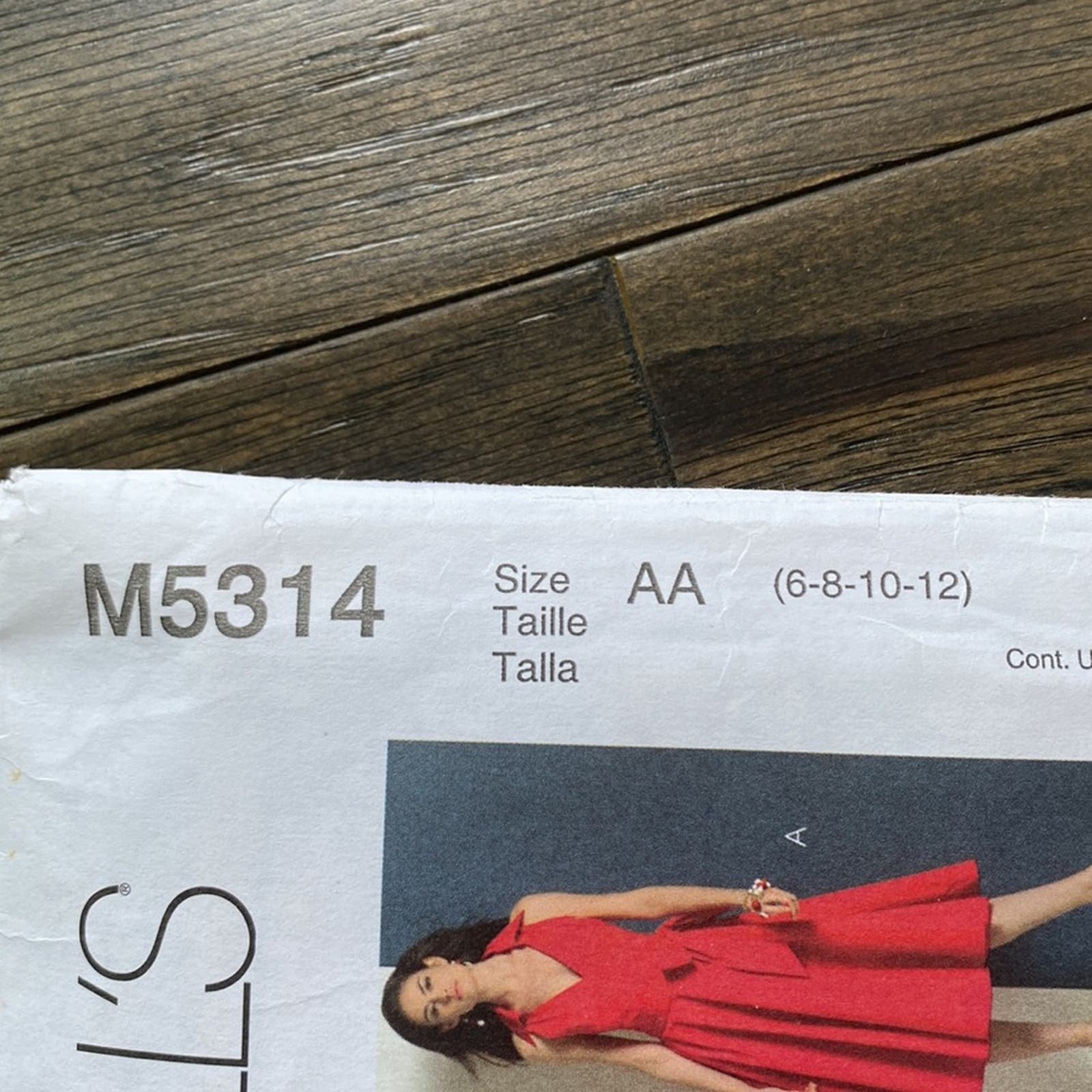 McCALLS PATTERNS M5314 Womens Wrap Dress Size 6-12 0BGTLQvND