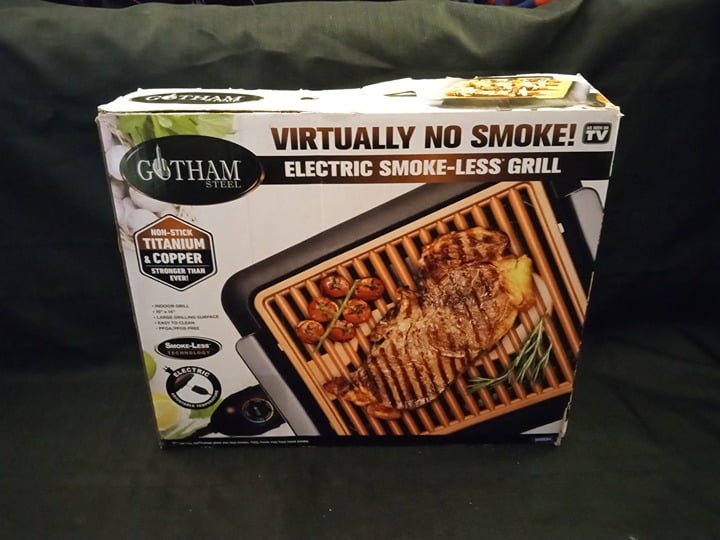 Gotham Steel Smokeless Electric Indoor Grill - Nonstick & Portable EfmqnE7LG