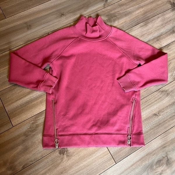 Athleta Mockneck Pink Athletic Pullover Jacket Women XS