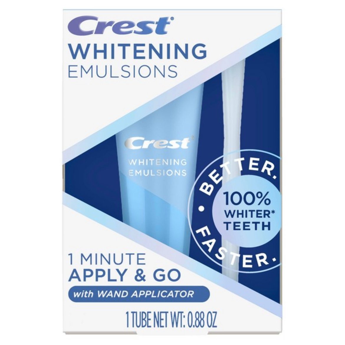 Crest Whitening Emulsions 1 Minute Apply & Go Leave-On 
