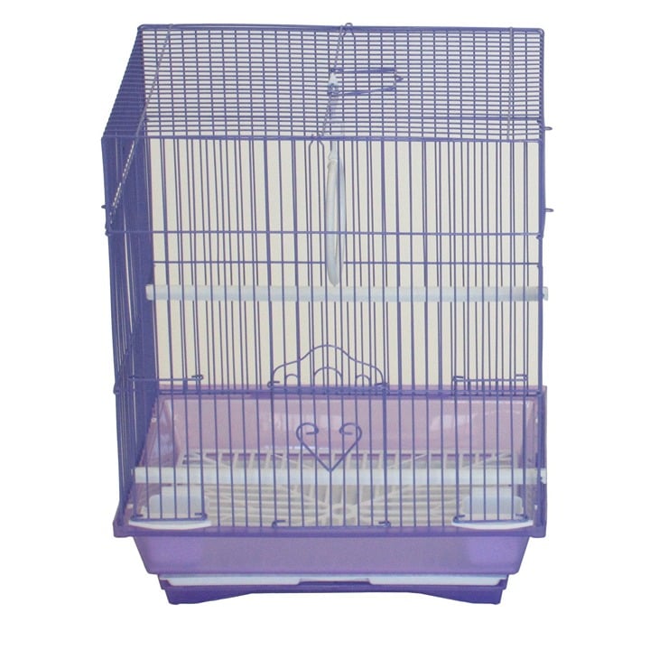 A1124MBLK Flat Top Small Parakeet Cage-AADWAD297 erF40Y92s