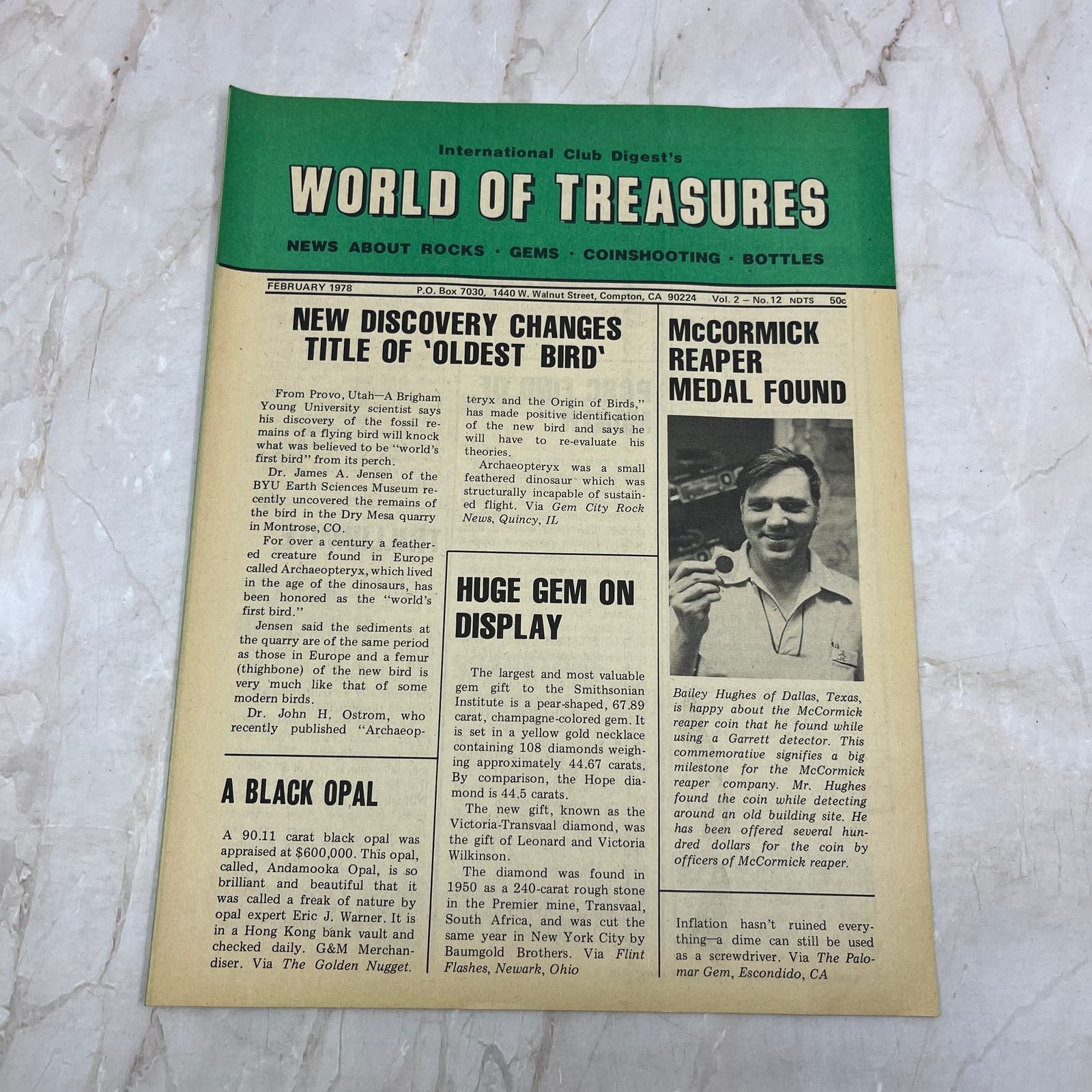 1978 Feb - International Club Digest World of Treasures
