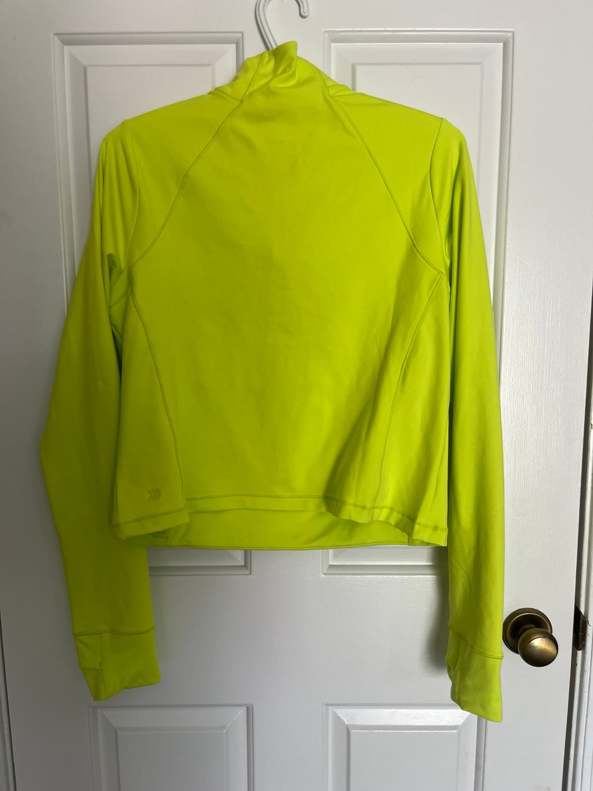 Women’s Large 1/2 Zip Jacket - Neon Green g3fwuDxAK
