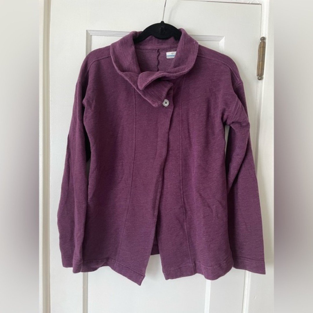 Columbia | Purple Two Button Cardigan Sweater | Size Me