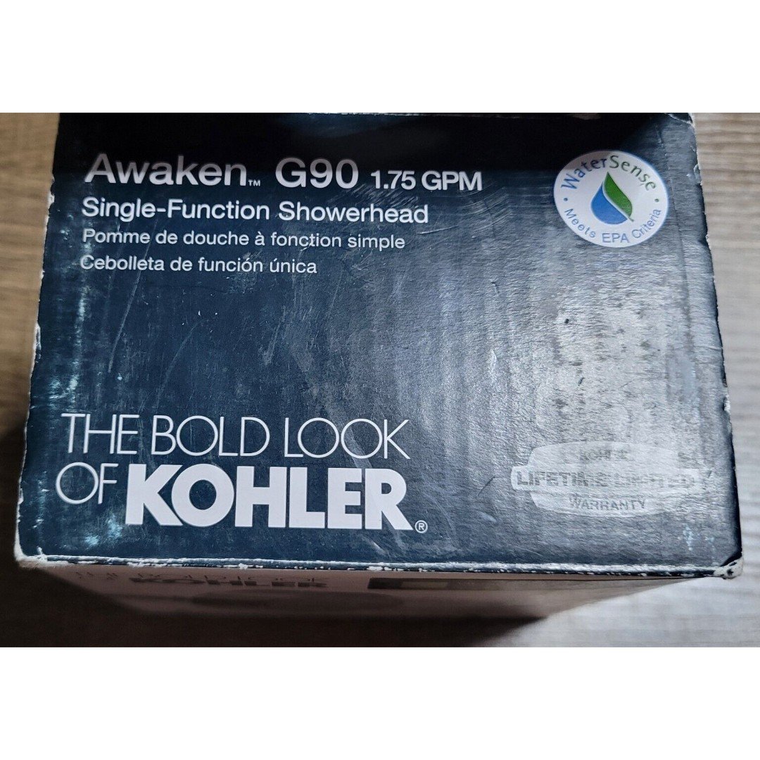 Kohler K-72417-BN Awaken G90 1.75 GPM Single Function Showerhead Brushed Nickel eaDUkosS8