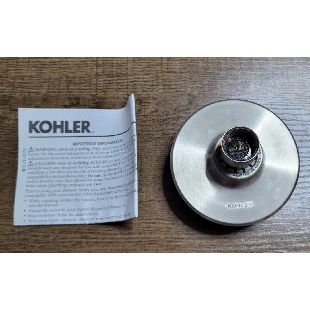 Kohler K-72417-BN Awaken G90 1.75 GPM Single Function Showerhead Brushed Nickel eaDUkosS8