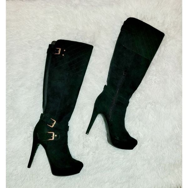 G by Guess Black Knee High Boots 5NB4SZ9Su