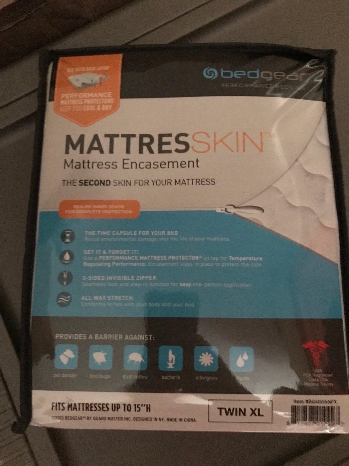 Bed Gear Twin XL Bed Bug Waterproof Mattress Encasement