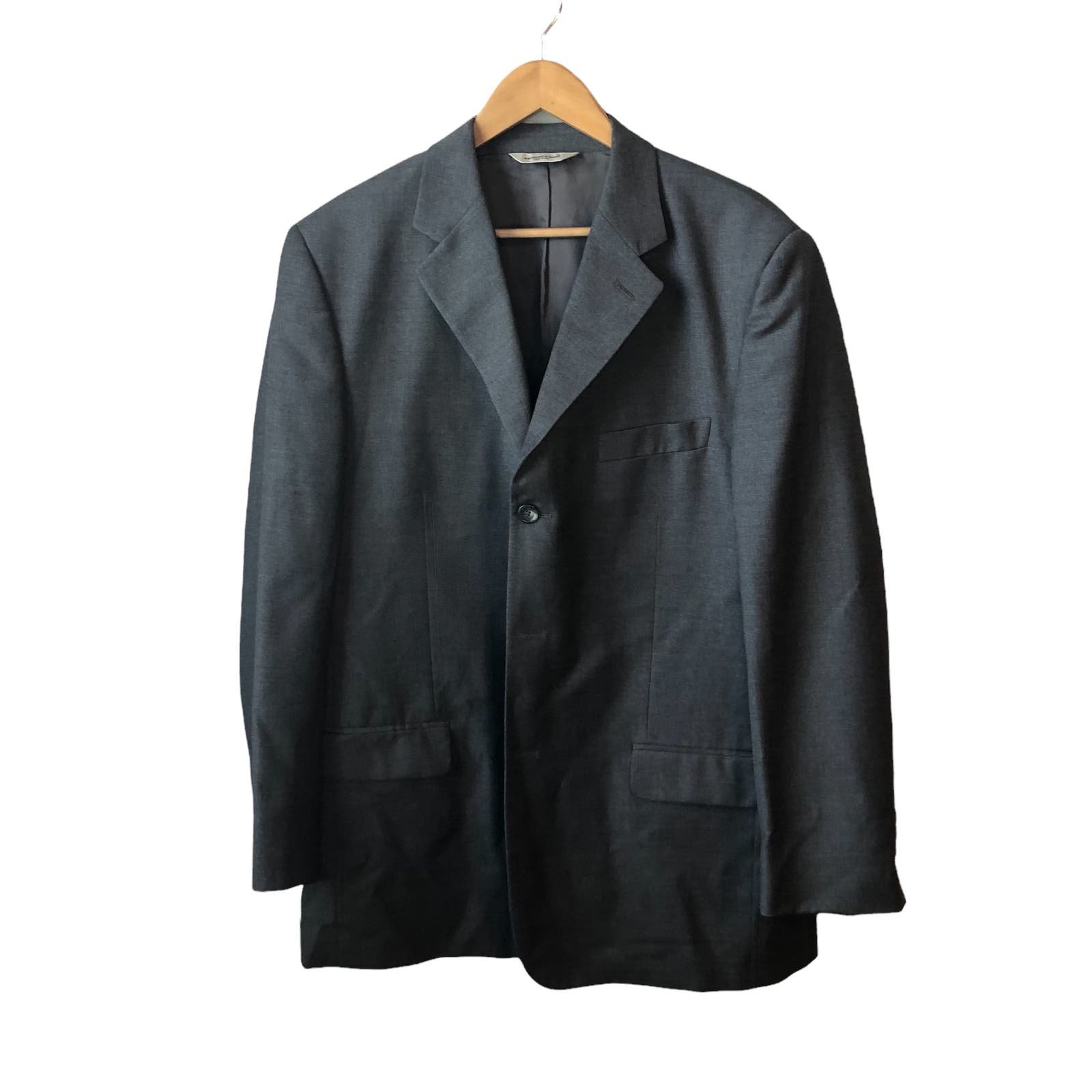 Pronto Uomo Angelico Suit Blazer Jacket Size 43 Regular Wool Gray Preloved e0paDFHlh