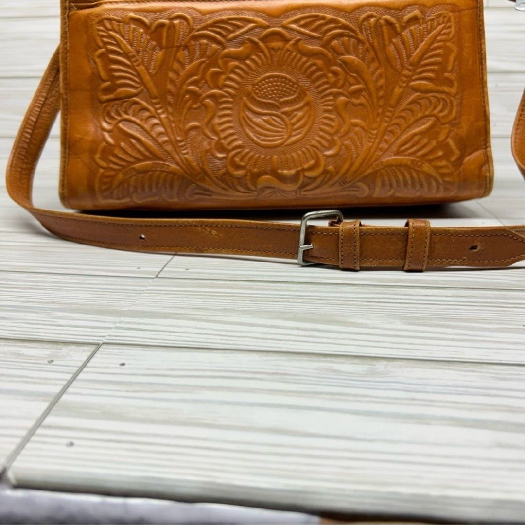 Ideal vintage leather embossed bag/purse FeQaxEPBP