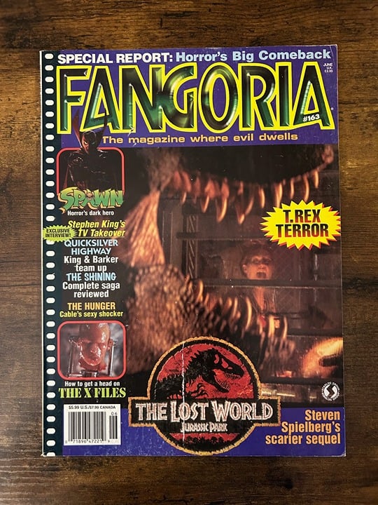 Fangoria #163 Horror Magazine 6.5 FN+ Jurassic Park Spawn Shining X-Files Hunger eb7OZxmj1