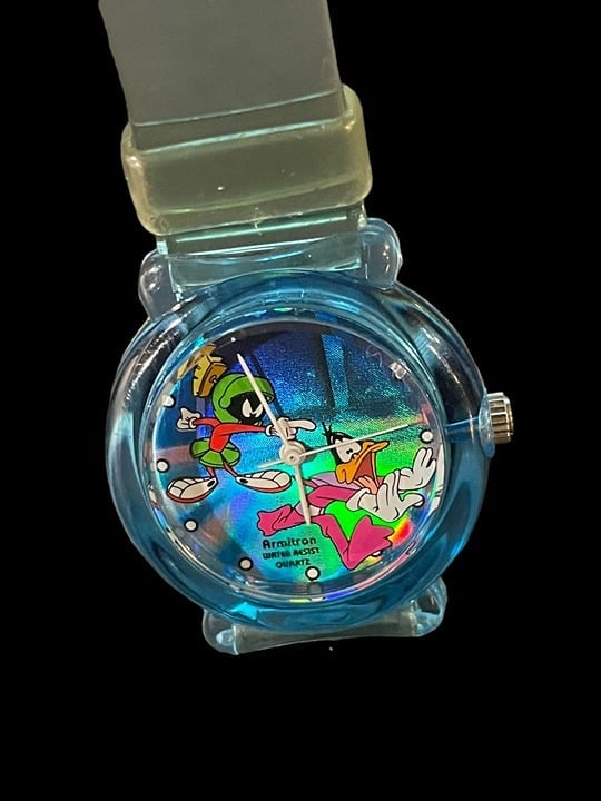 1997 Looney Tunes Marvin the Martian and Daffy Duck 2200/339 Acrylic Watch 0sLX4X7ck