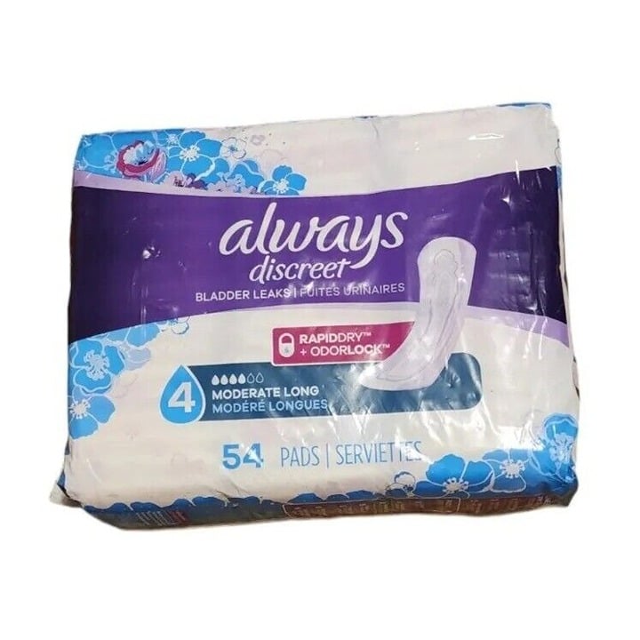 Always Discreet Moderate Long Incontinence - 54 Count C