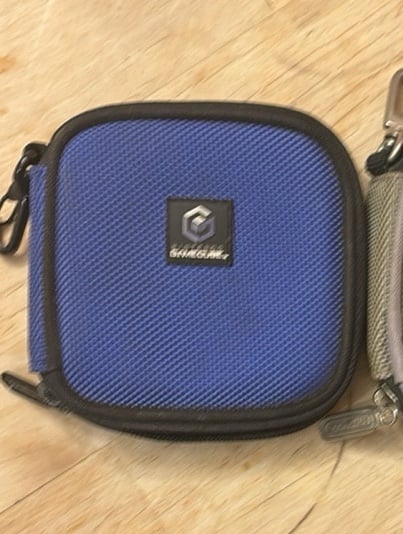 Official OEM Nintendo Gamecube 12 Game Disc Travel Carry Case Pouch Wallet blue ElWqTCS2c