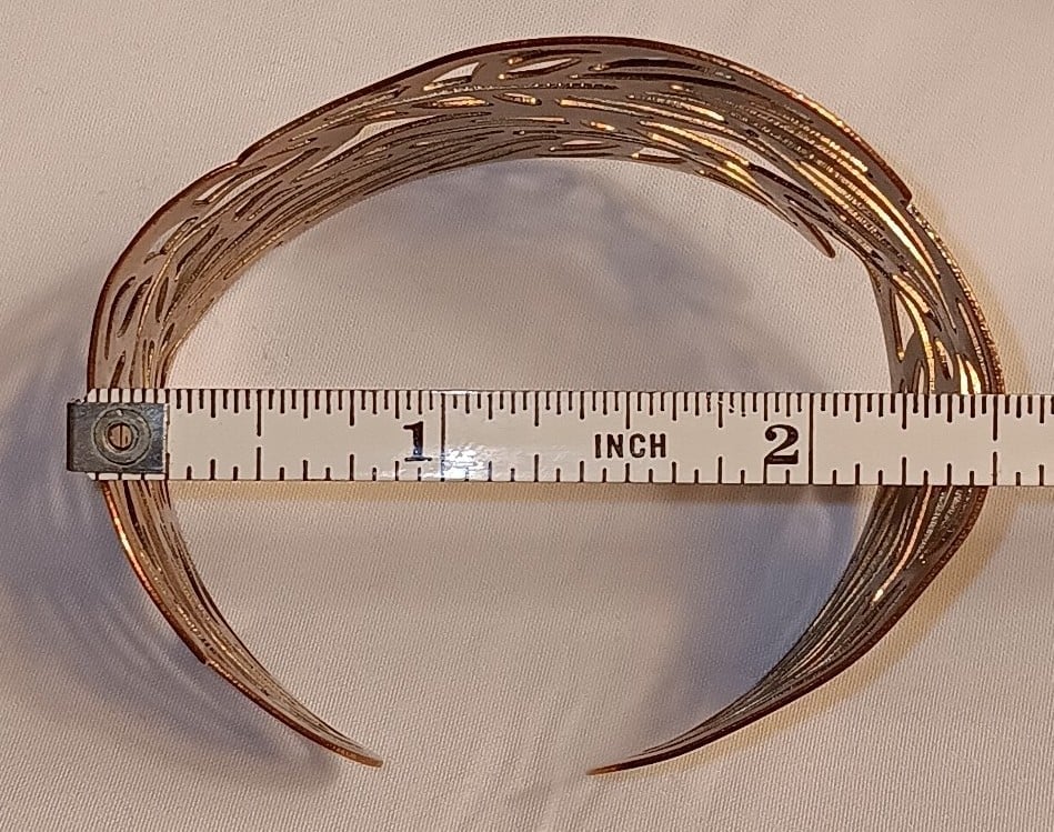 Vintage copper tone wide bracelet 0GDyG33yD