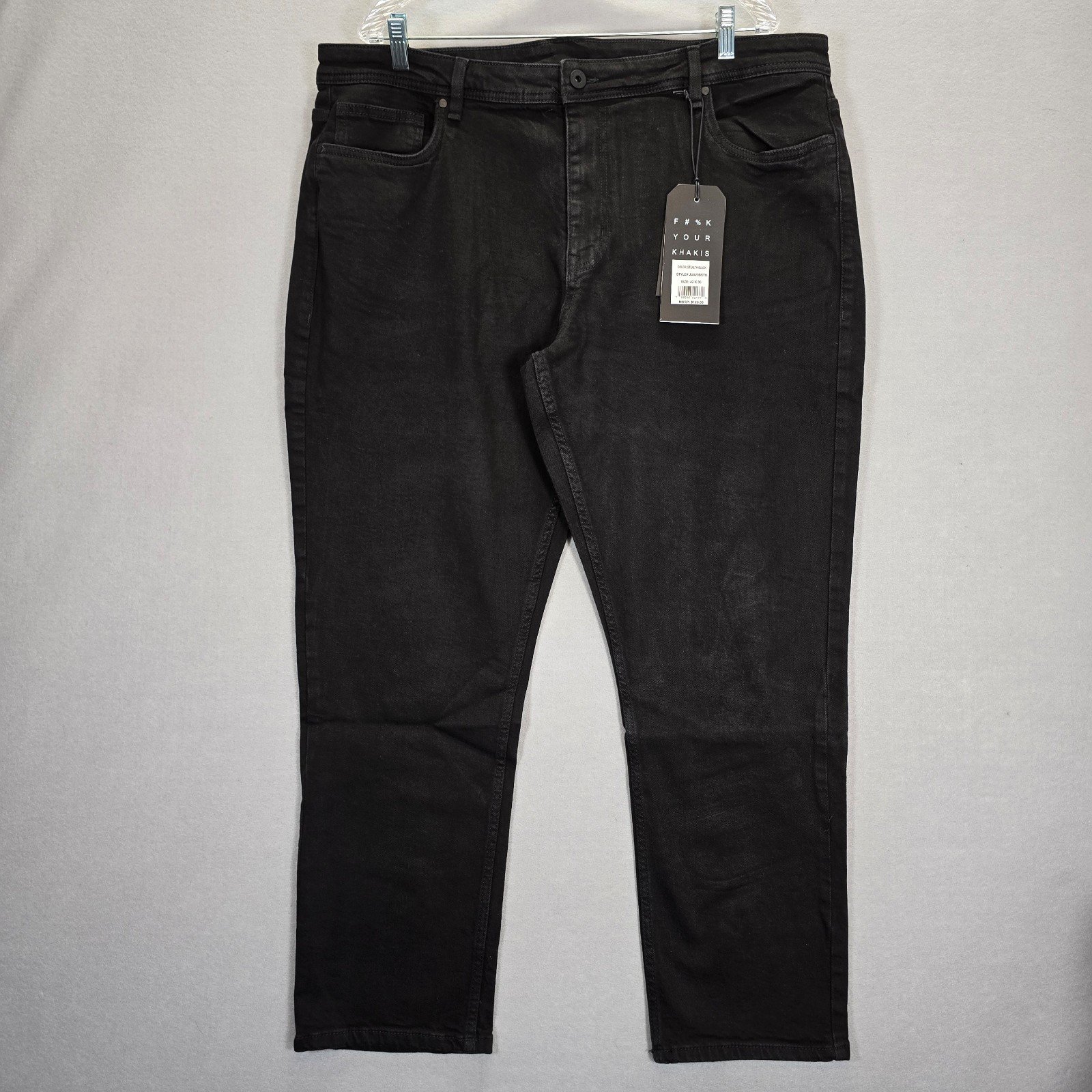 NYC The Perfect Jean Men’s Athletic Fit Stealth - Black  Size 42 X 30 NEW eN87fL3RS