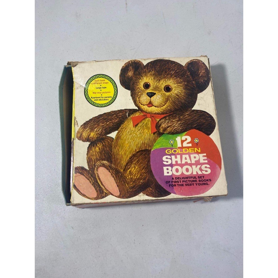 Little Golden Shape Books in Box Vintage Collection Set Lot Of 8 (missing 4 book 7E5FhQ4yh