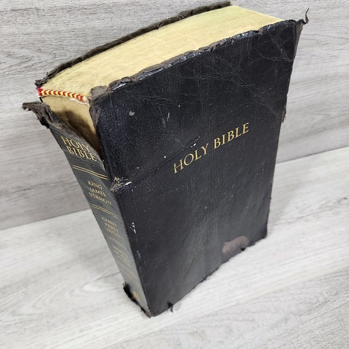 2003 Holy Bible King James Version Religious Book Poor Condition See Pics 2312i1 DzhhfuKB7