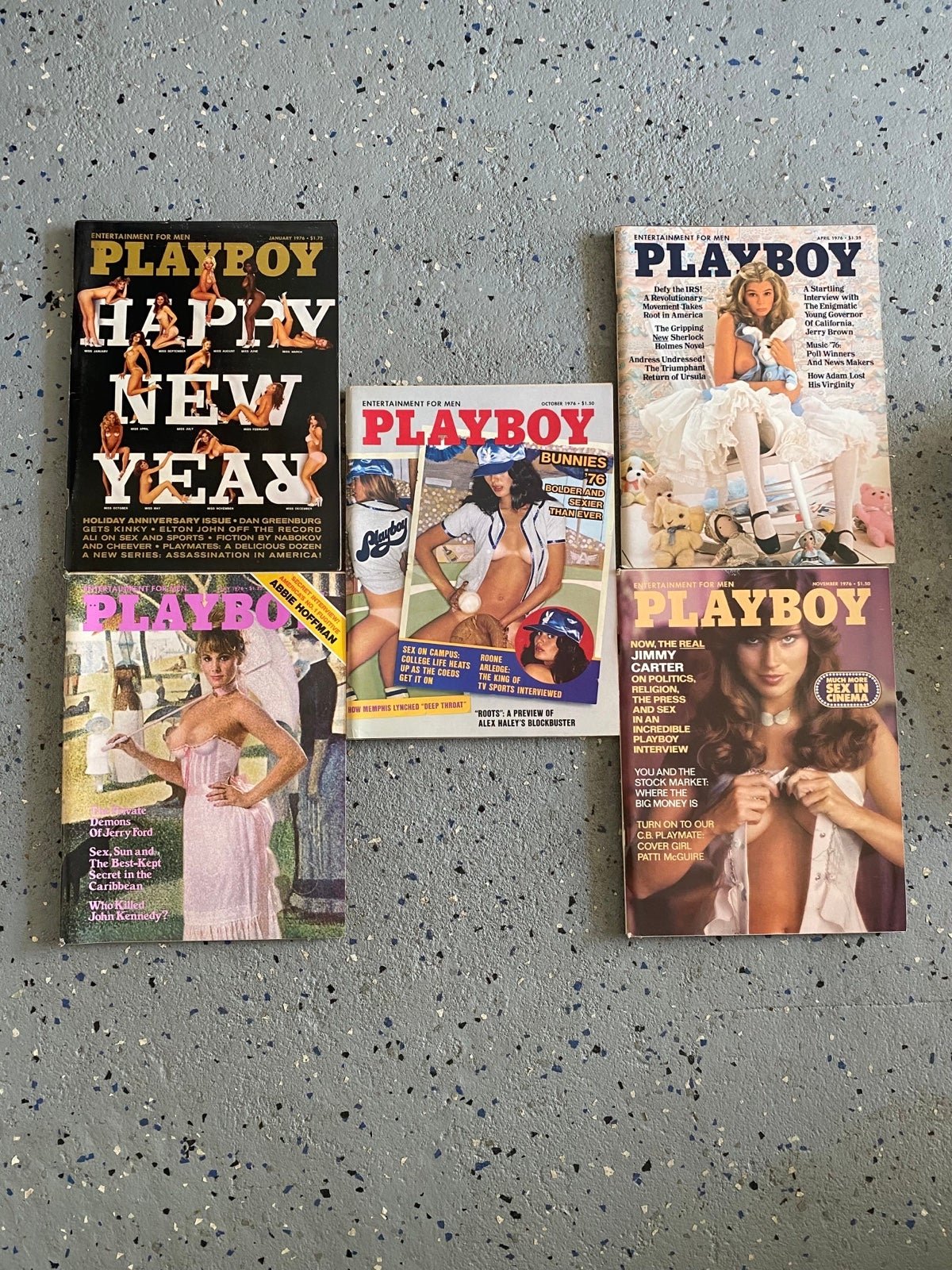 Vintage Playboy Magazine Lot of 5 1976 ghFJ3fo80