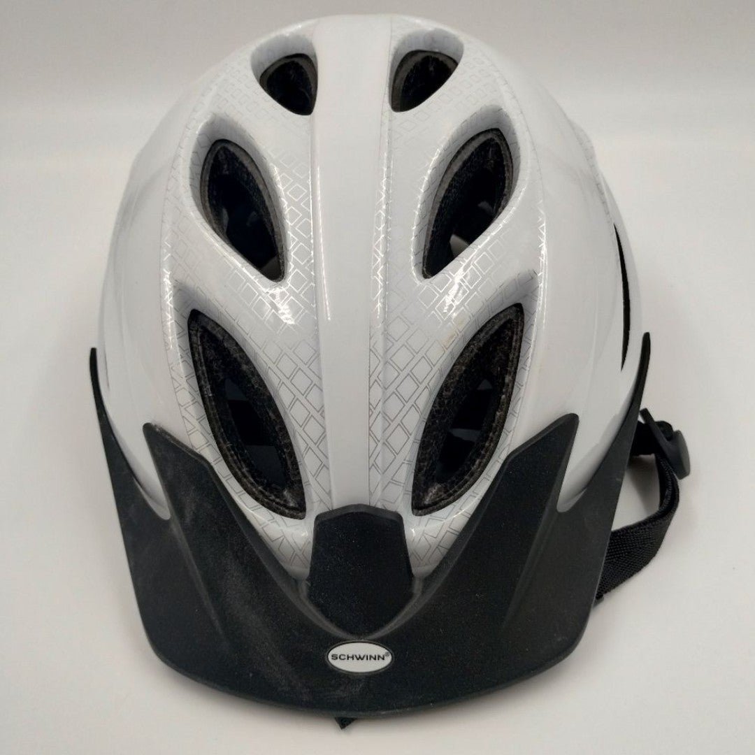 Schwinn Thrasher Adult bicycle Head protection gear White/Black dial fit 2vYDyI8zq