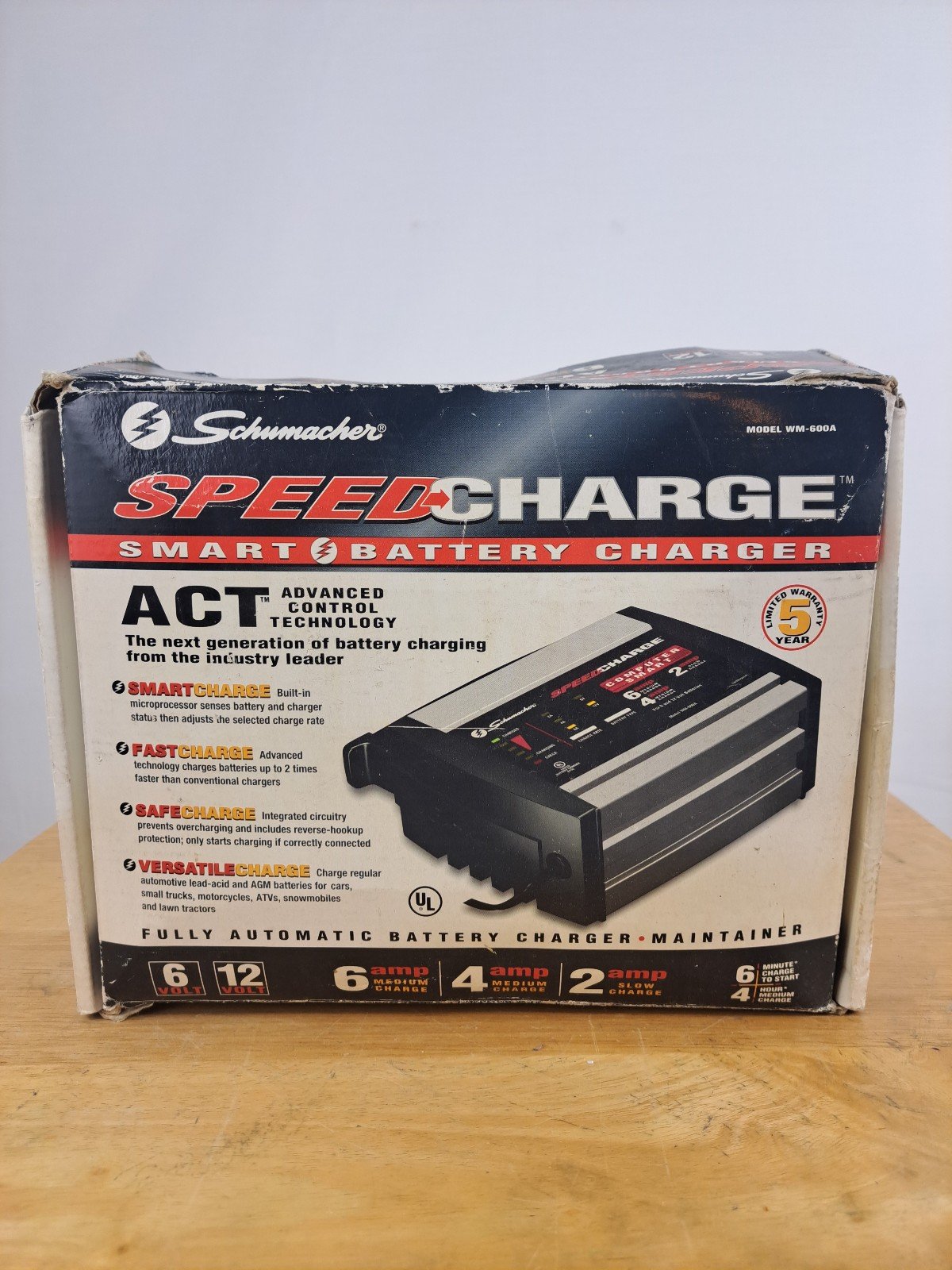 Schumaker Speed Charge smart battery charger for 6 & 12