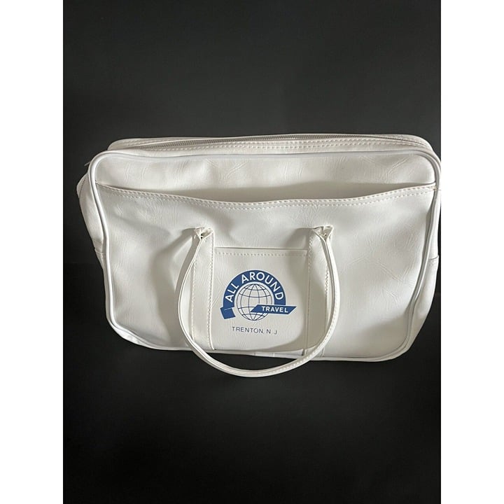 Vintage All Around Travel  Sport Bag Carry on- White 21
