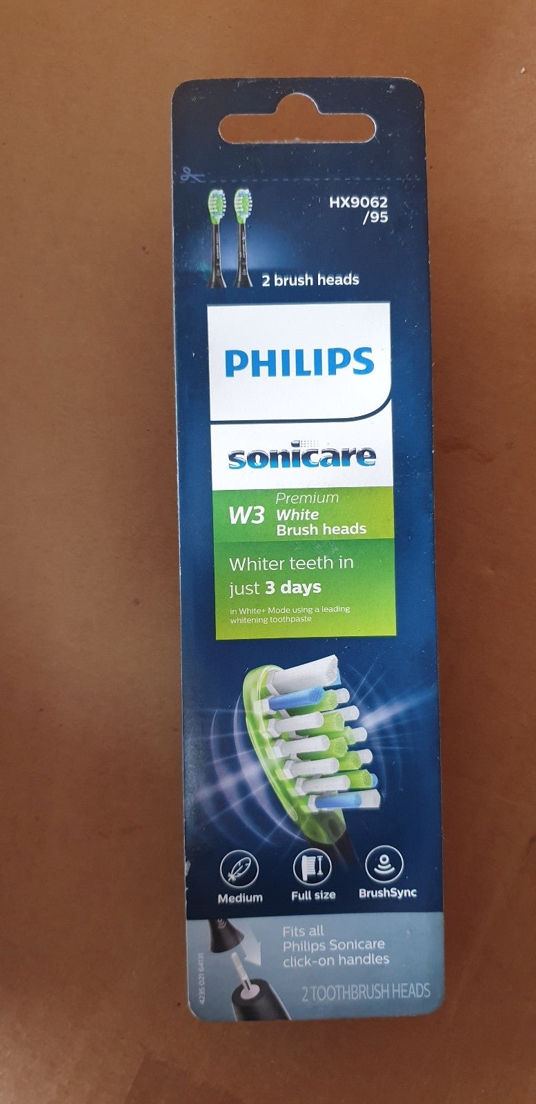 Philips Sonicare Premium White Toothbrush Heads - 2pk, Black Replace HX9062/95 5E90dntNu