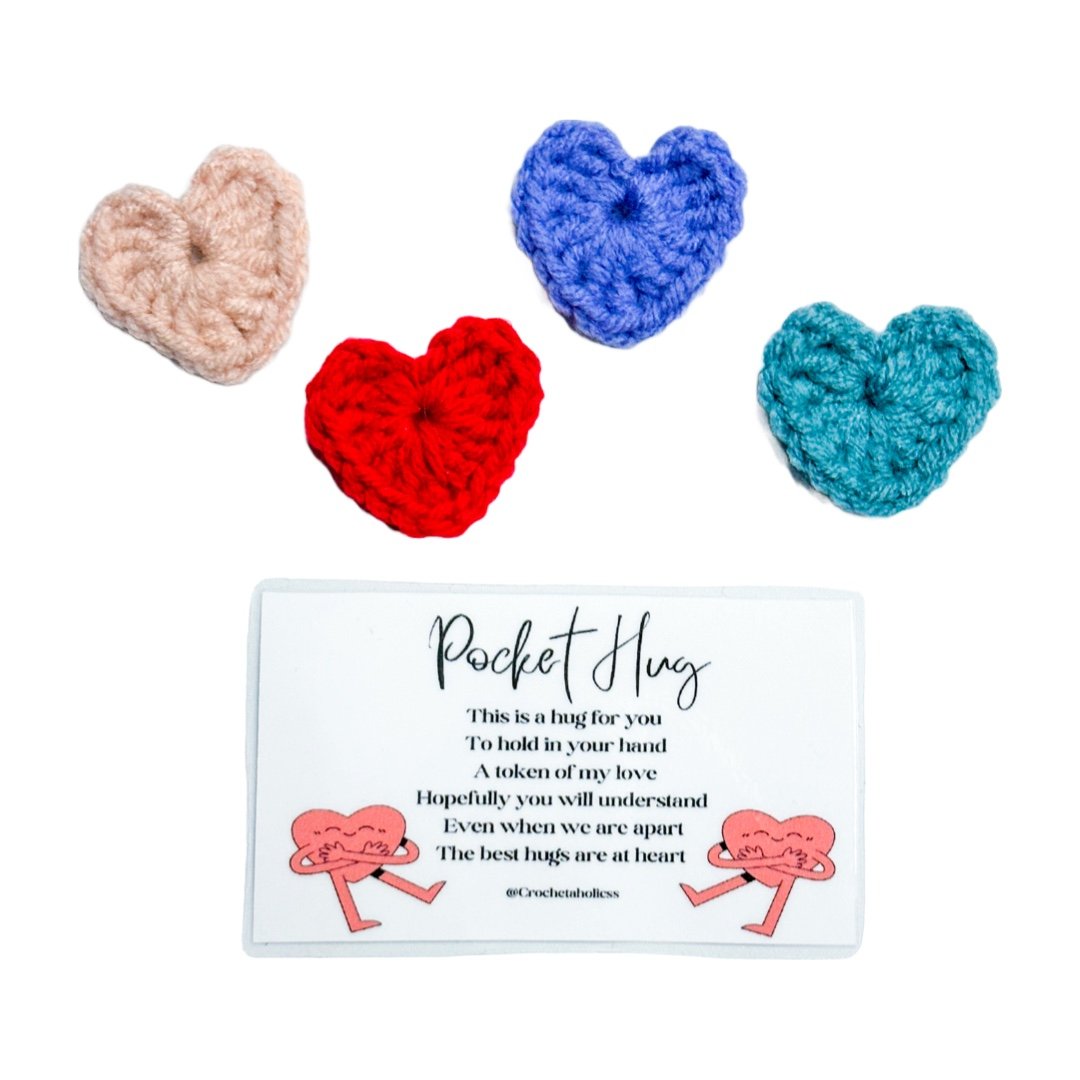 Crochet Pocket Hug Gift 4 pack 4NWUKfGJ6