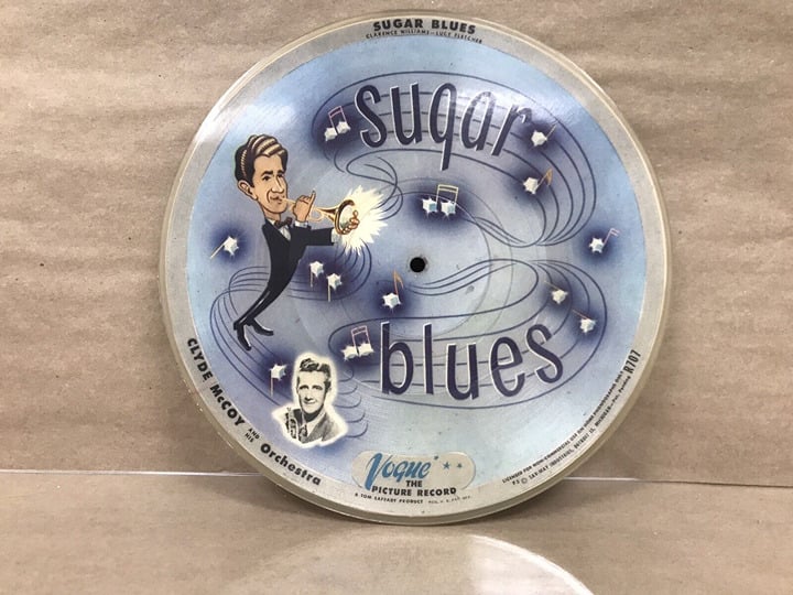 Vintage Clyde McCoy And Orchestra Sugar Blues Picture Record 4xSQocDnP