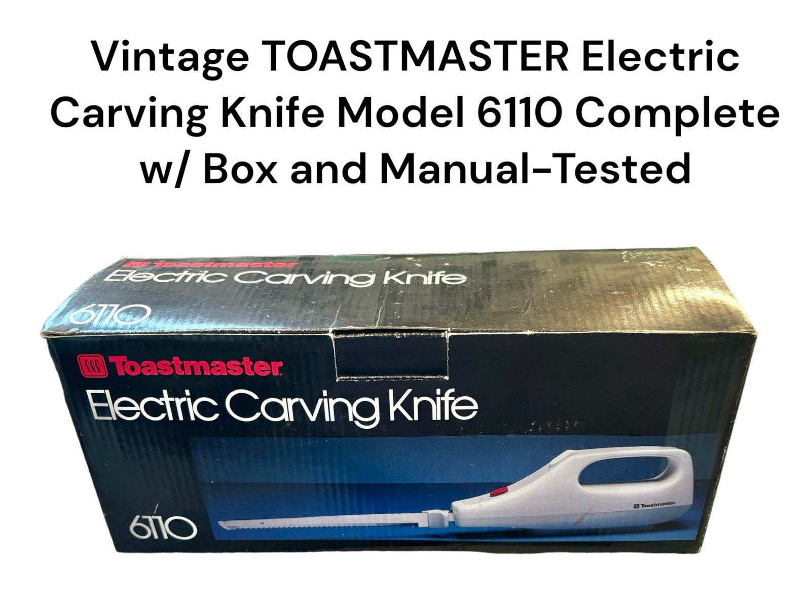 Vintage Toastmaster Electric Carving Knife - Model: 6110. Excellent/Works/Tested 3EpDtRGZM