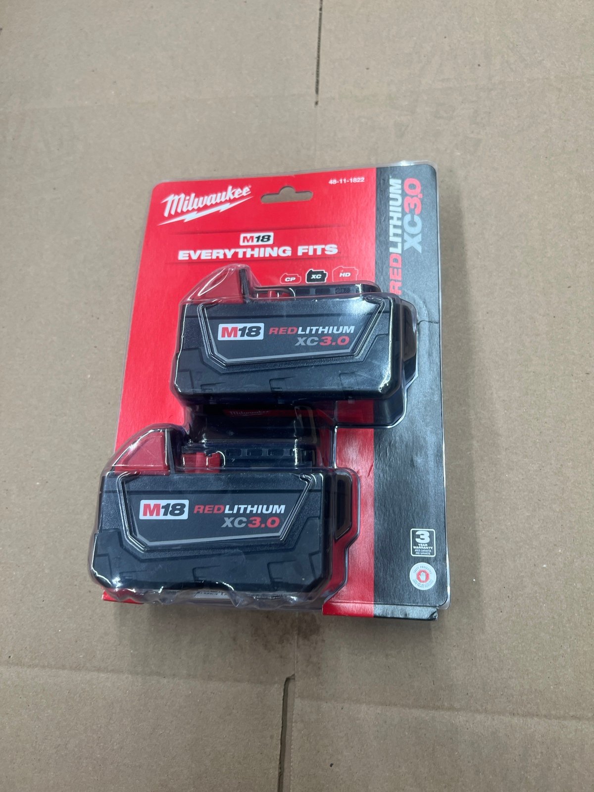 milwaukee battery m18 xc3.0 red lithium 2 pack 4IW24b1E