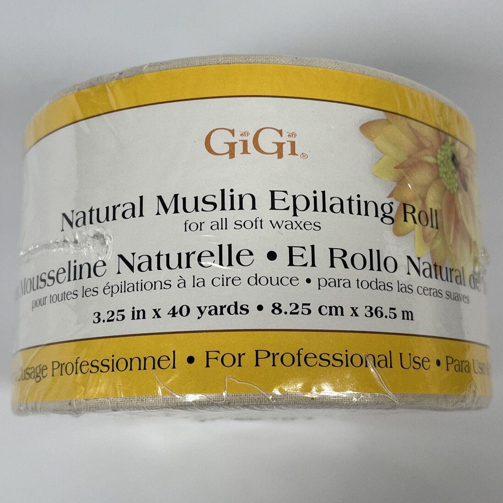 GIGI Natural Muslin Epilating For Soft Waxes Roll 3.25 
