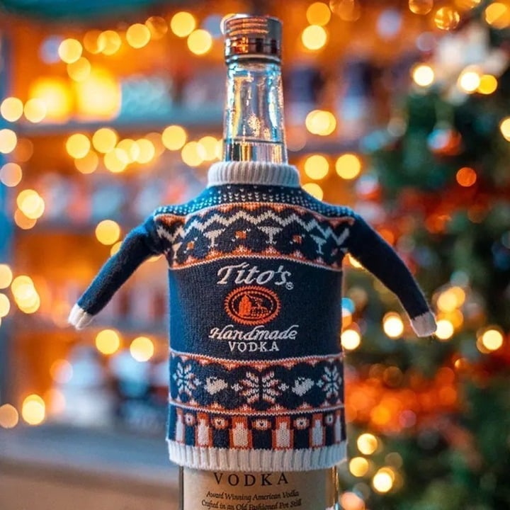 Tito’s | Limited-Edition Holiday Bottle Sweater for Tito’s Handmade Vodka AhGSYB1Ta