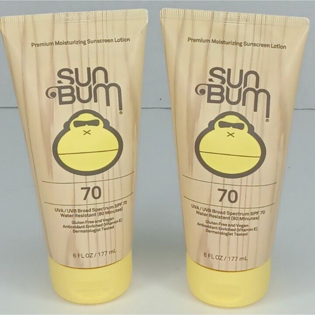 2 PK Sun Bum Original Moisturizing Sunscreen SPF 70 Lotion - 6 oz Exp 11/23 fYxk76xZe