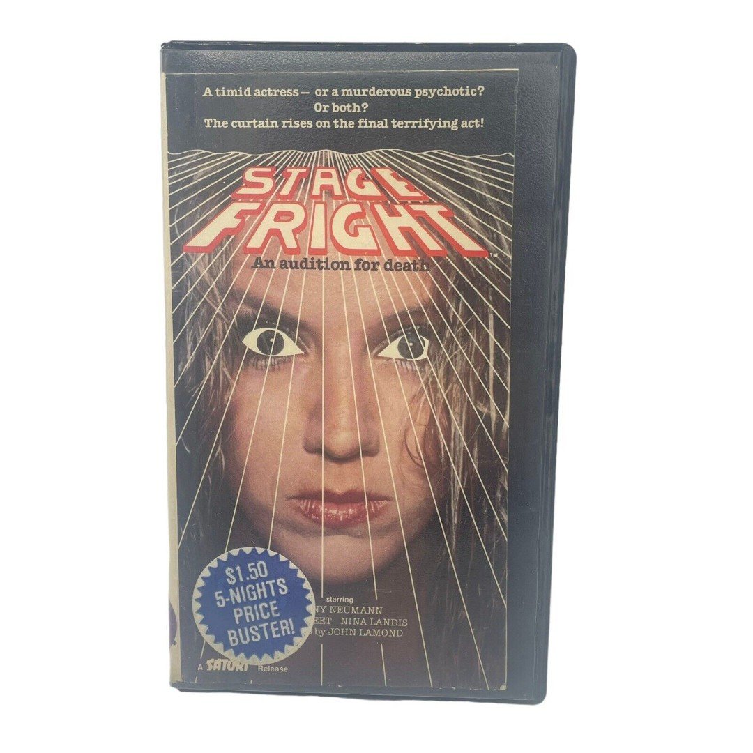 Stage Fright AKA Nightmares 1987 VHS Jenny Neumann Rare Horror! VID AMERICA bdteAHTAy