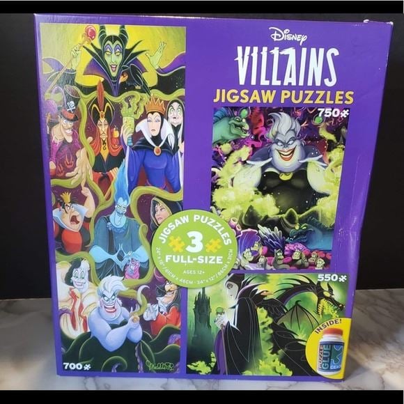 Disney villains 3 puzzle sets in a box ew2aeX5Rp