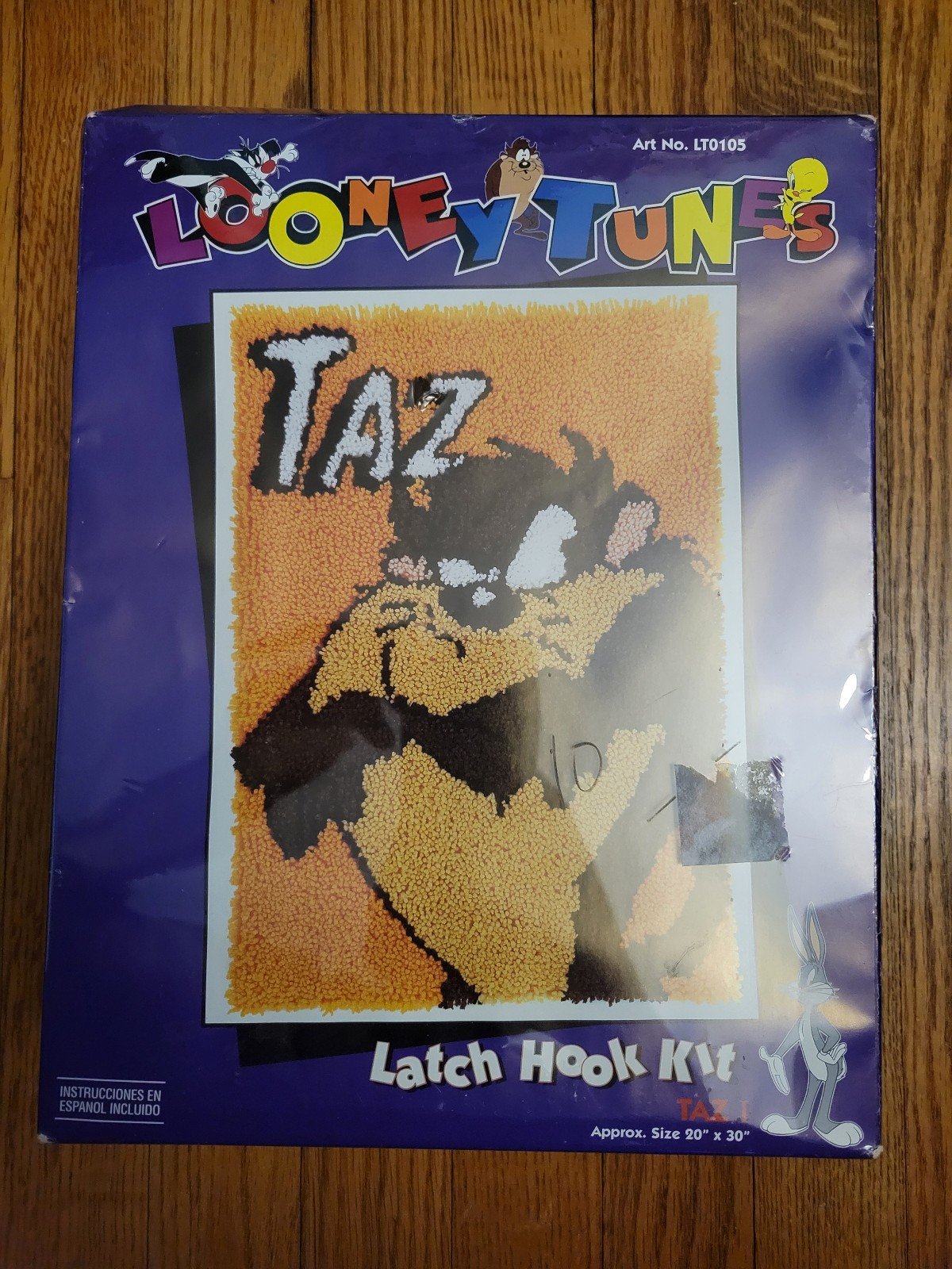 1994 Looney Tunes Taz Latch Hook Kit 35aTqf6gt