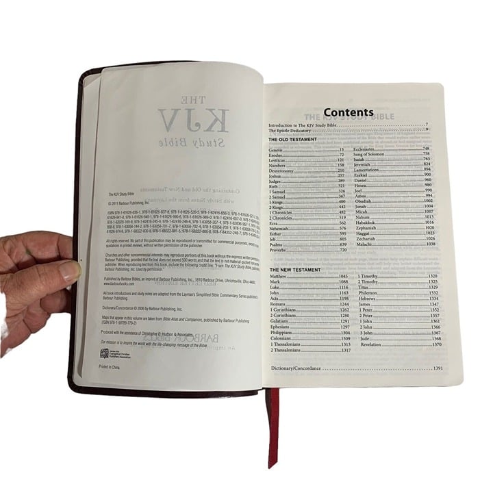 King James Version Study Bible KJV Red Letter Barbour Leatherette Bond Simplifie 3vTXwpCZ6