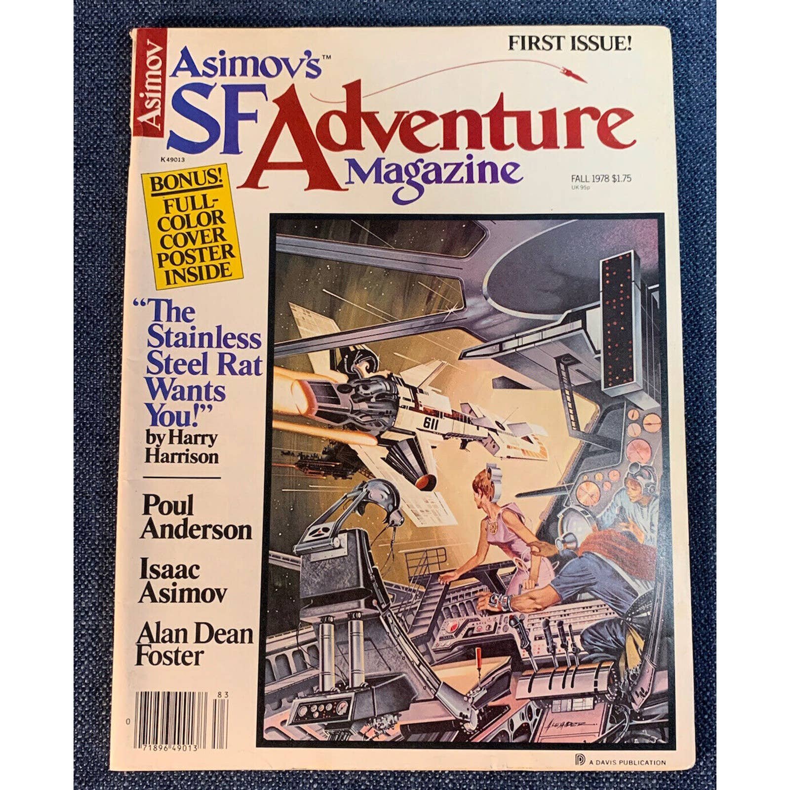 Asimov SF Adventure Magazine 1978 First Issue No Poster Good Condition 6JLPQ3iHE