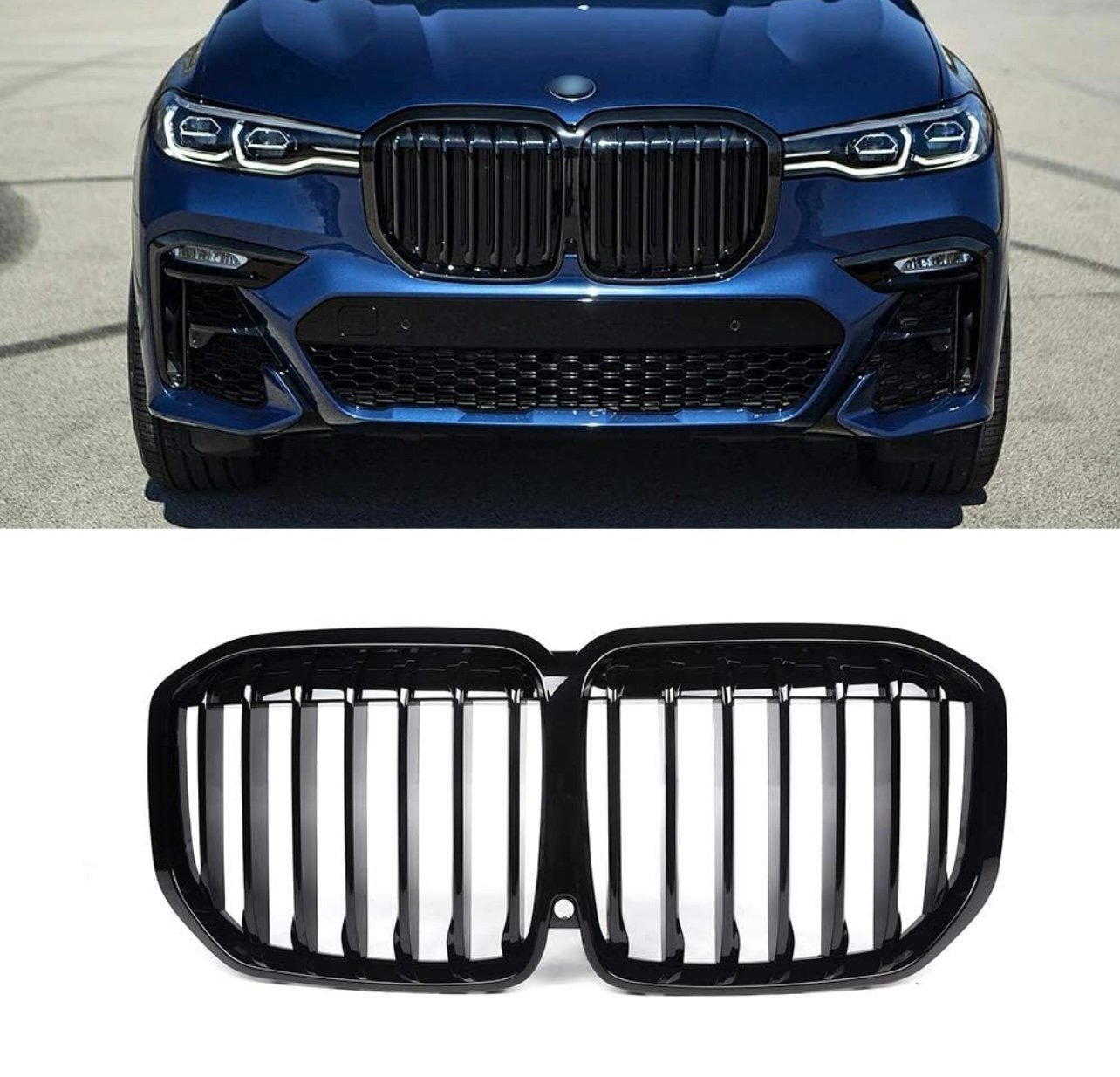 Black G07 Grill, Front Kidney Grille Compatible for (20