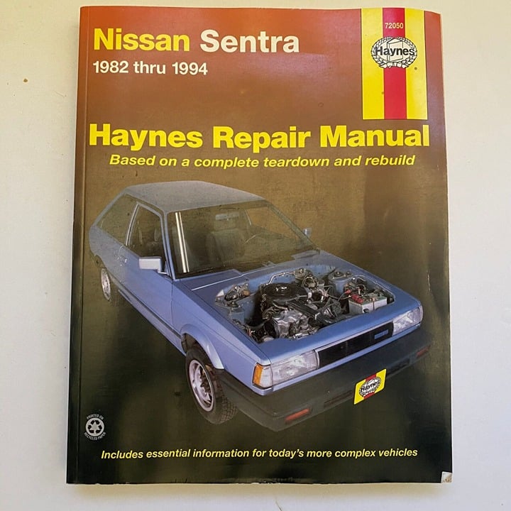 Haynes Publication 72050 Nissan Sentra Repair Manual Se