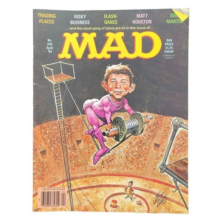 Vintage 1984 MAD Magazine No. 246 Collectible Comedy Sa
