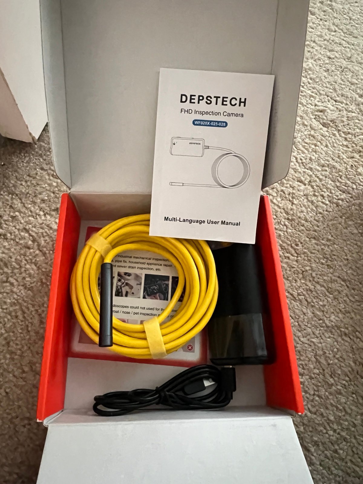 Depstech FHD Inspection Camera Model WF028 8etSW90Zi