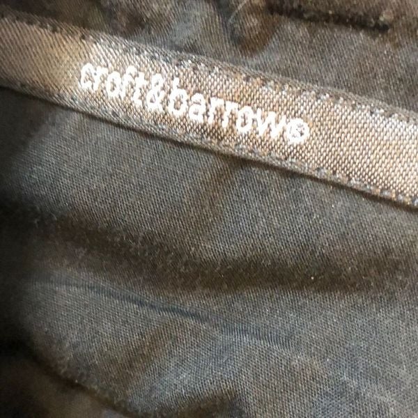 Croft & Barrow big & tall black corduroy pants casual work rolled cuff SZ 42x32 8XAzvpCIq