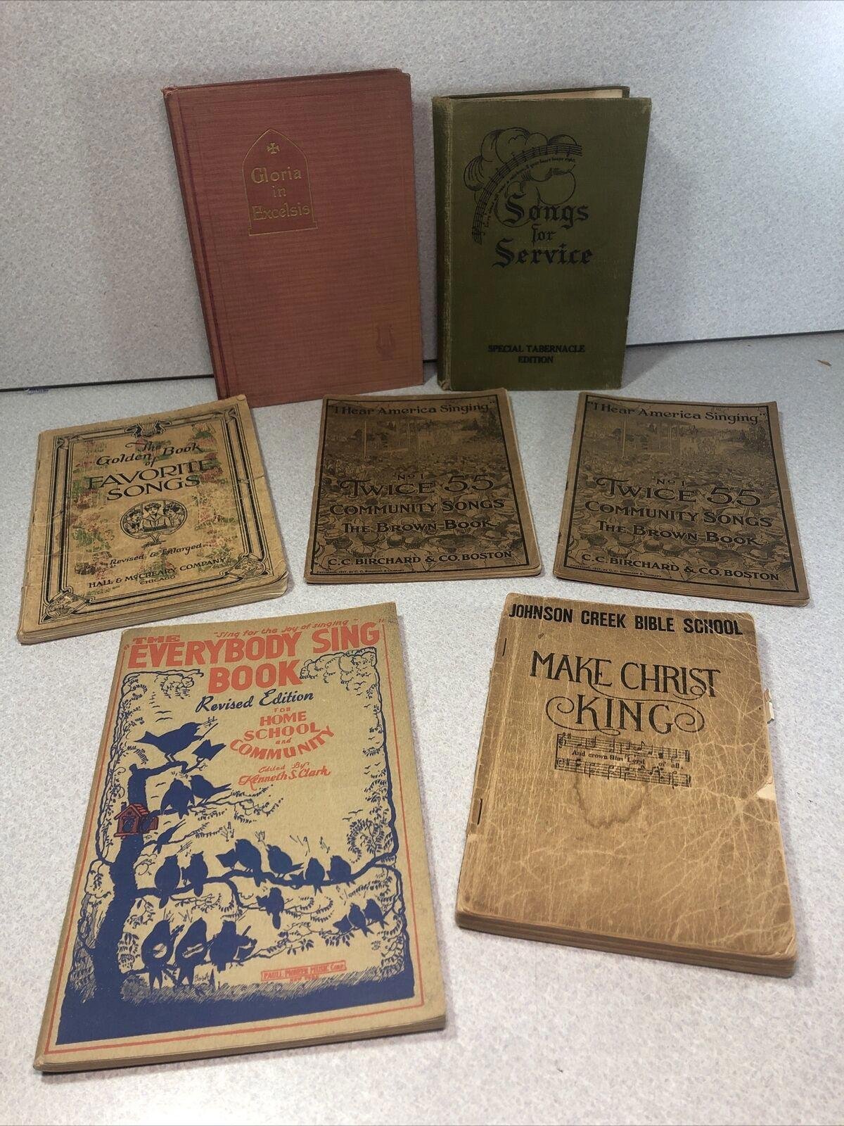 Lot of 7 Vintage Hymnals/Songbooks Spiritual Songs & Music 3KdPzV2kF