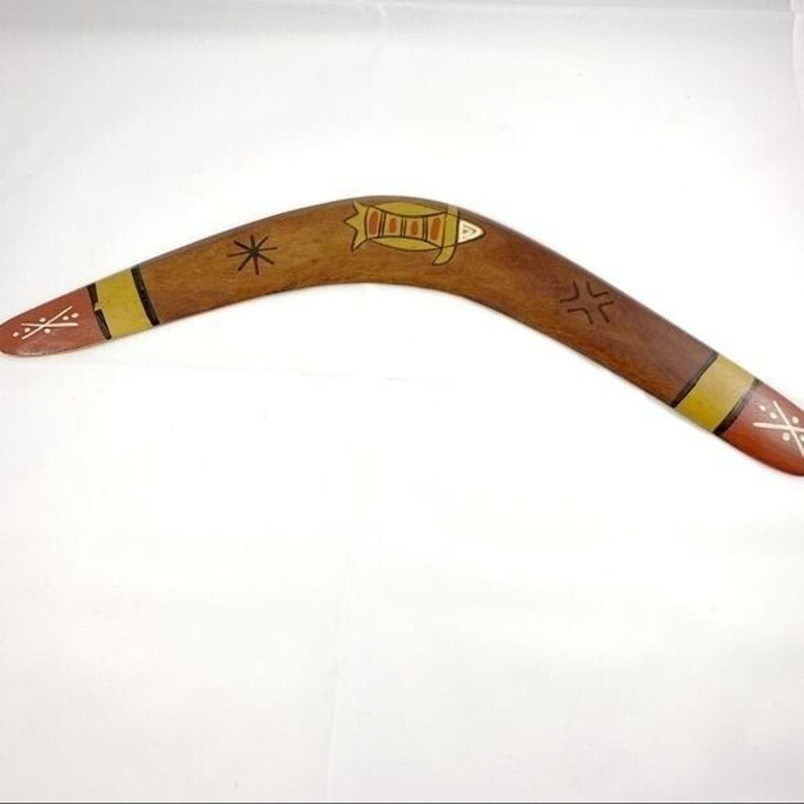 Handcarved Boomerang By Bill Onus RARE Collectible 9OMJ