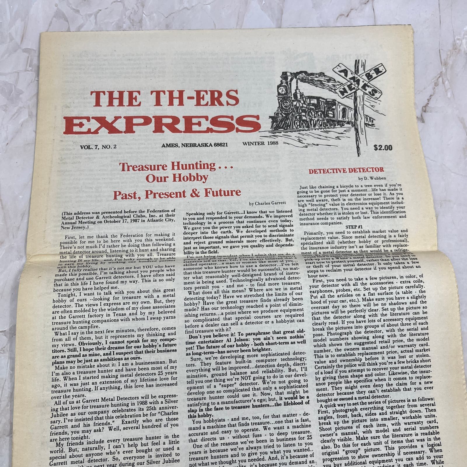 1988 Vol 7 No 2 TH-ers Express Treasure Hunting Newspap