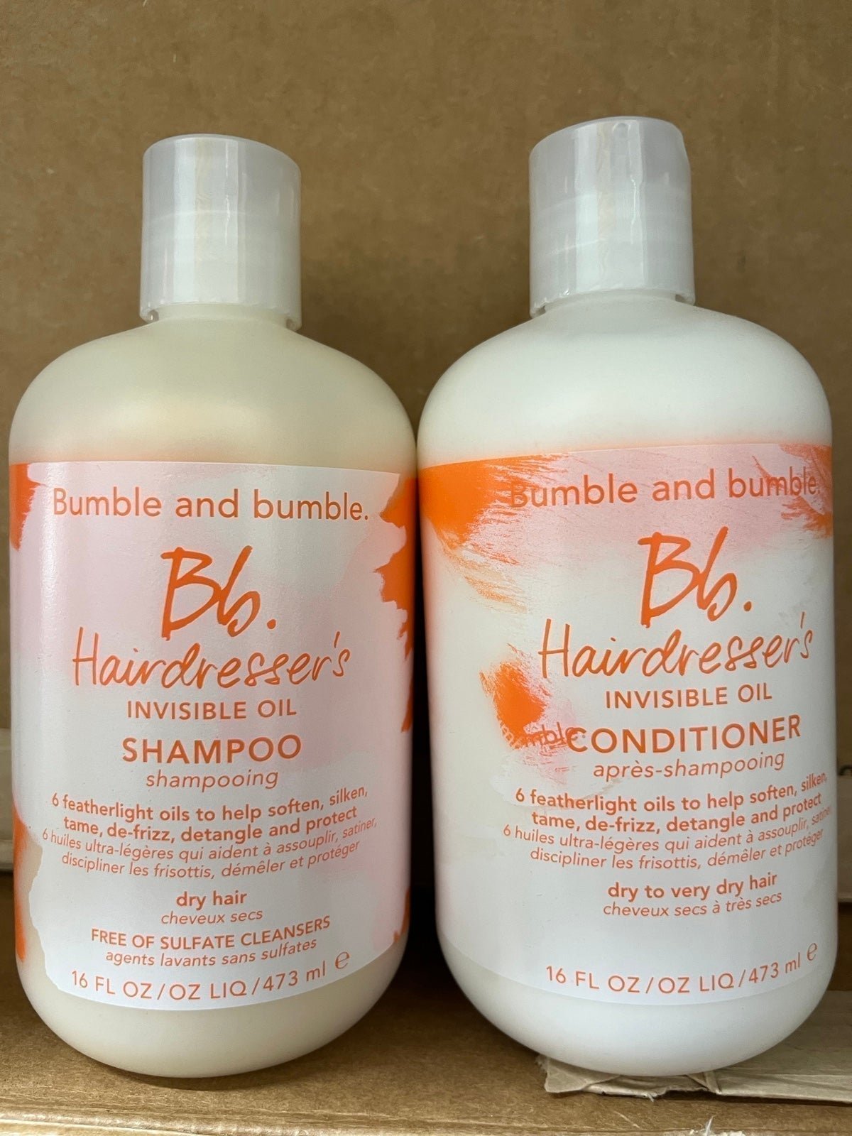 Bumble & Bumble Hair dresser’s Invisible Oil shampoo & Conditioner 16 oz Ab2eArXTT