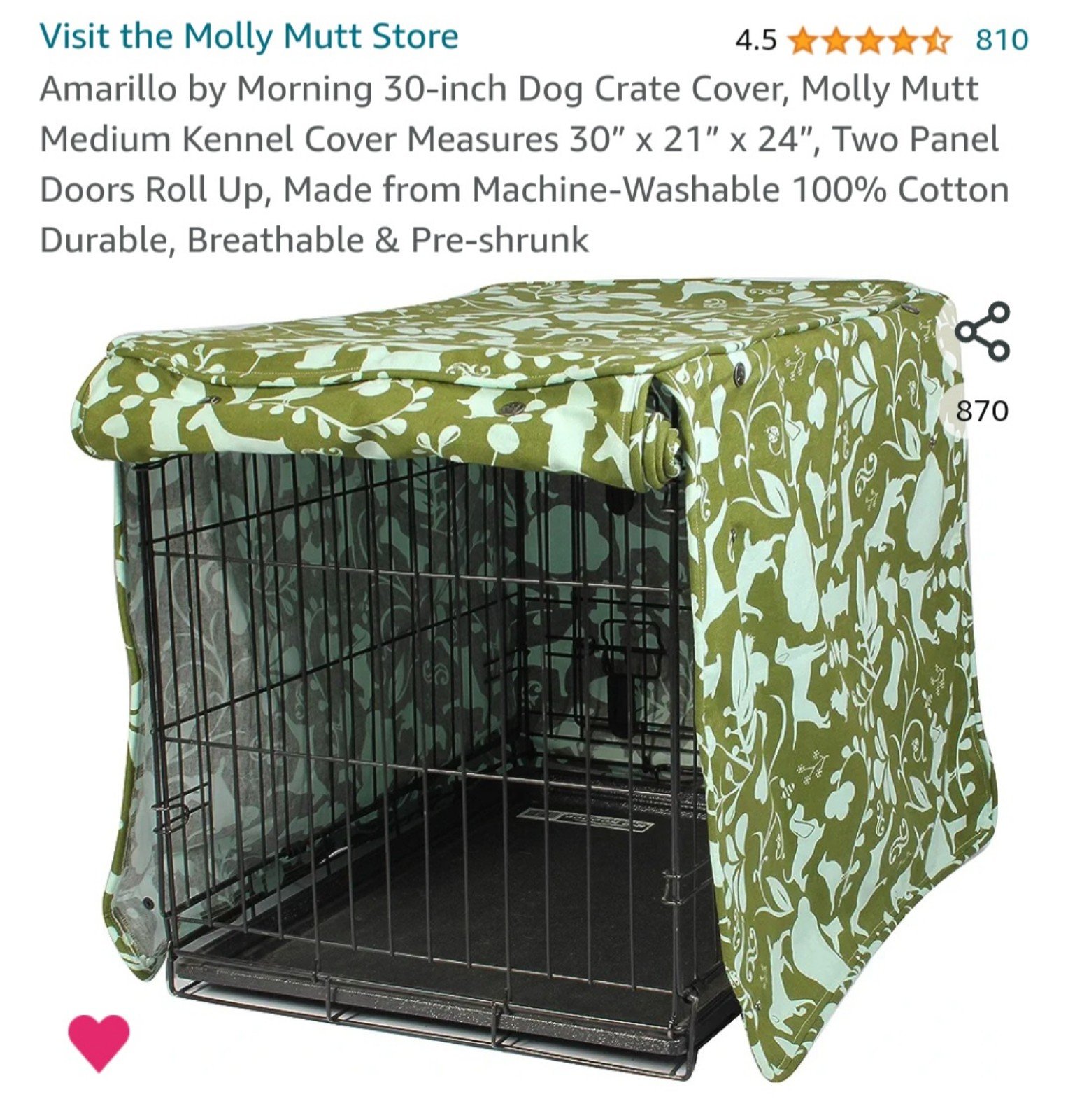 Molly Mutt Dog Crate Cover fwTuIvVO8