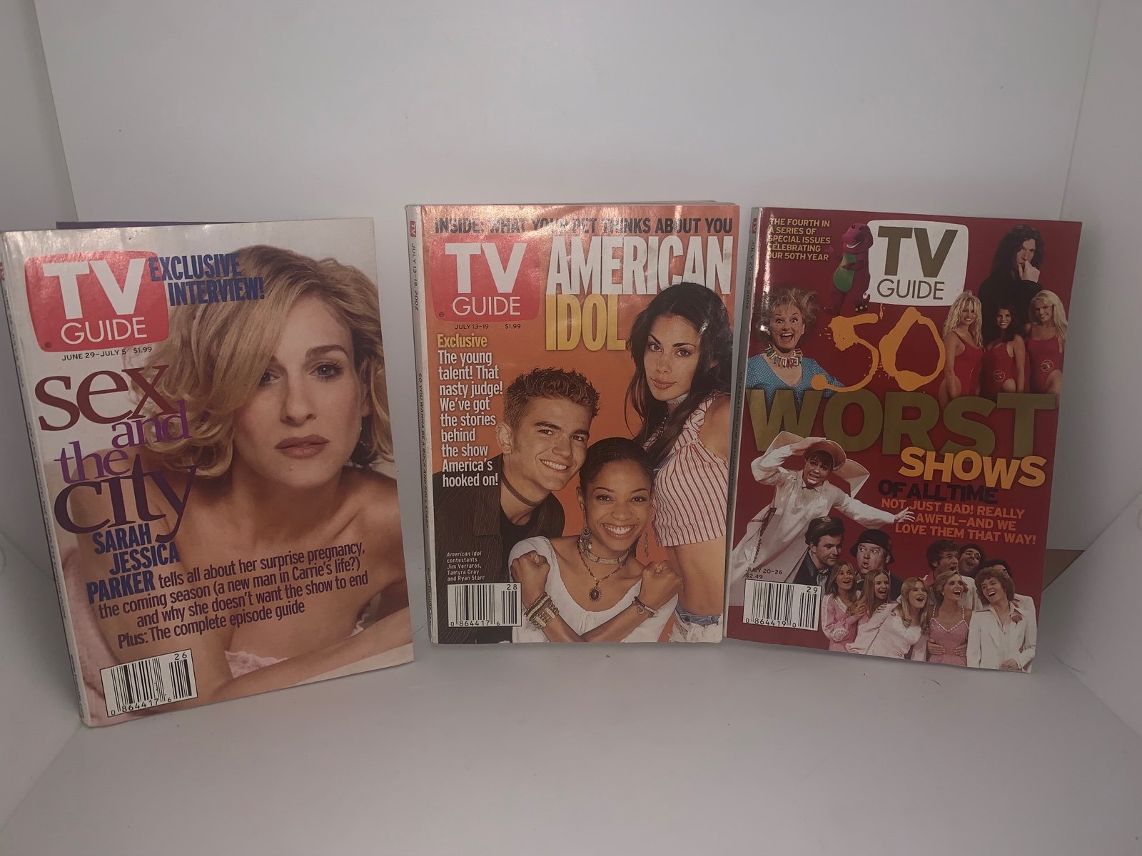 TV Guide Bundle June 13 - July 5, July 13 - July 19 & July 20 - July 26, 2002 bK3a30SMb